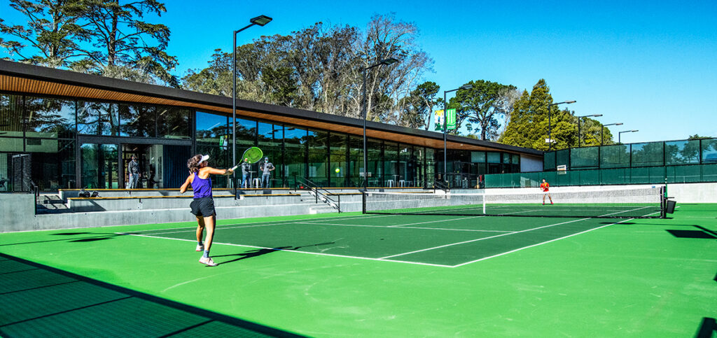 Players at Goldman Tennis Center